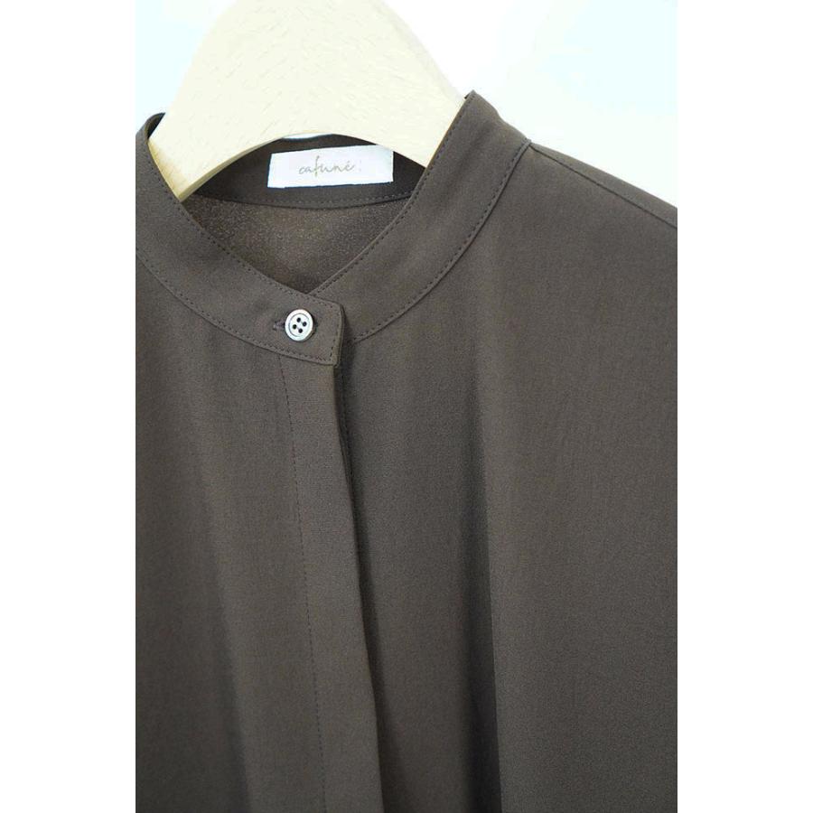 Cafune カフネ ジョーゼット素材 ノーカラー シャツブラウス レディースシャツブラウス 春秋シーズン さらさら 全3色 635912 | Cafune | 09