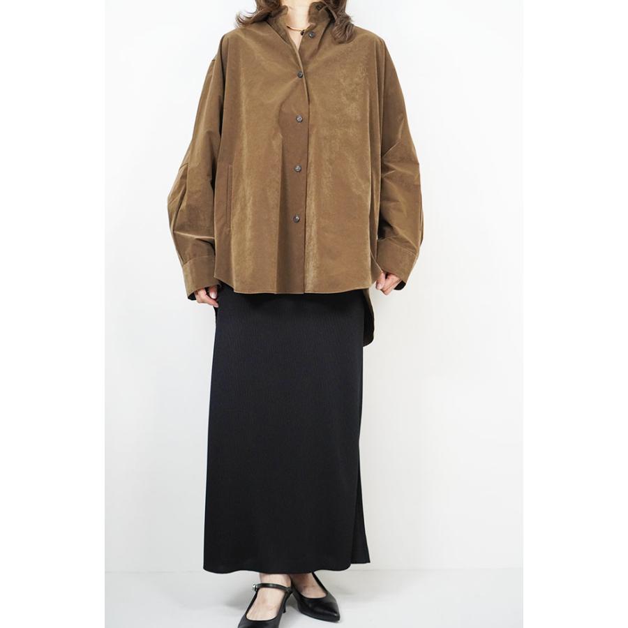 cafune カフネ スエード調 タフタ シャツジャケット ドルマン レディースシャツ 2026AW 秋冬シーズン 全3色 635937 | Cafune | 01