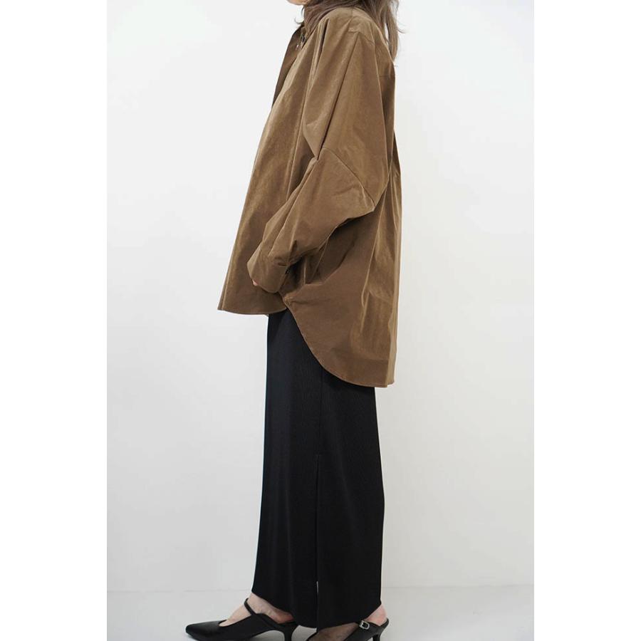 cafune カフネ スエード調 タフタ シャツジャケット ドルマン レディースシャツ 2026AW 秋冬シーズン 全3色 635937 | Cafune | 02