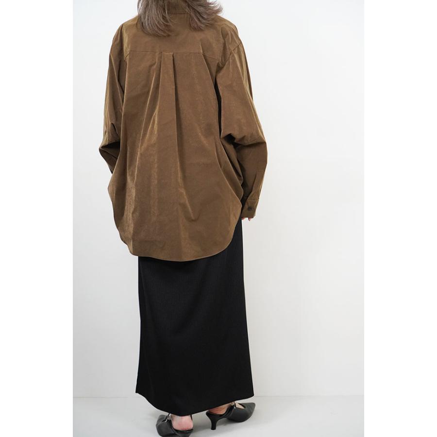cafune カフネ スエード調 タフタ シャツジャケット ドルマン レディースシャツ 2026AW 秋冬シーズン 全3色 635937 | Cafune | 03