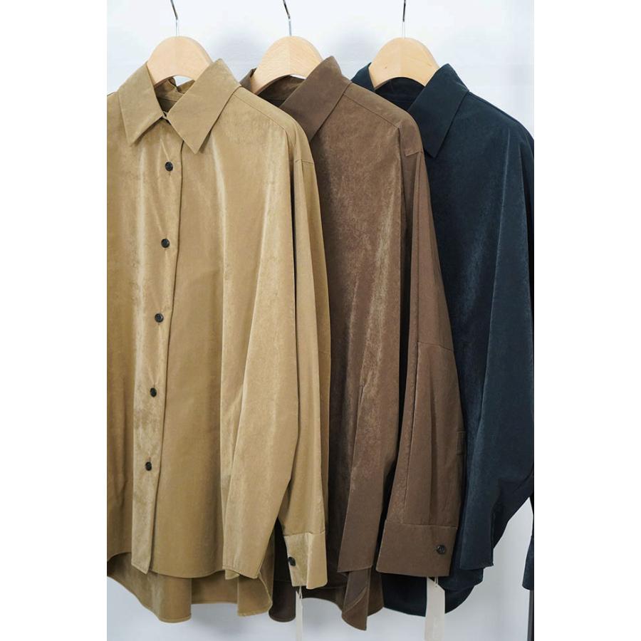cafune カフネ スエード調 タフタ シャツジャケット ドルマン レディースシャツ 2026AW 秋冬シーズン 全3色 635937 | Cafune | 08