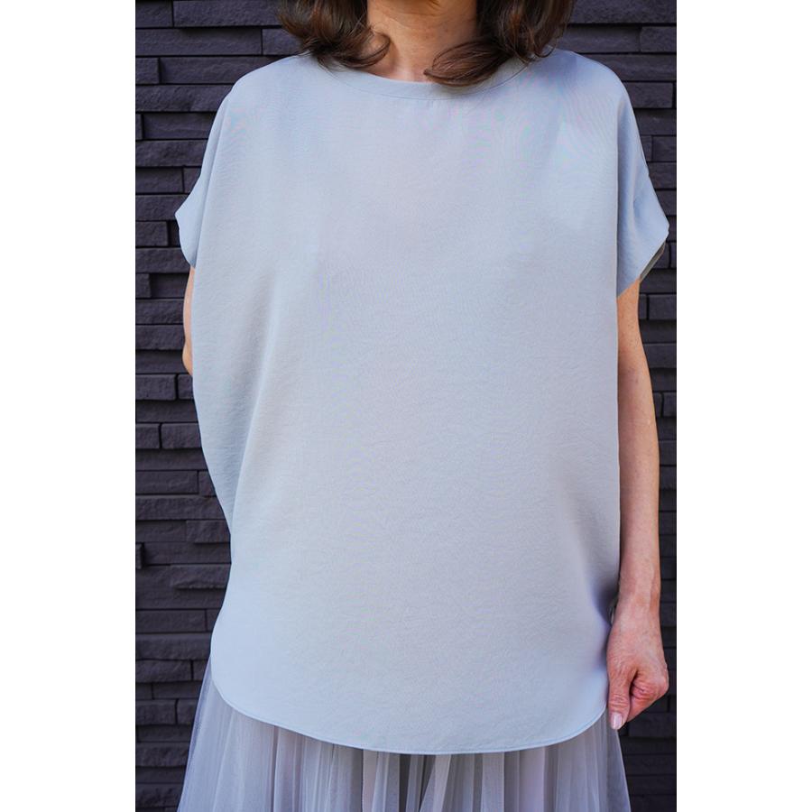 20%OFF Dignite collier ディニテコリエ さらさら素材　フレンチスリーブ　無地カットソ―　80255041 | Dignite collier | 01