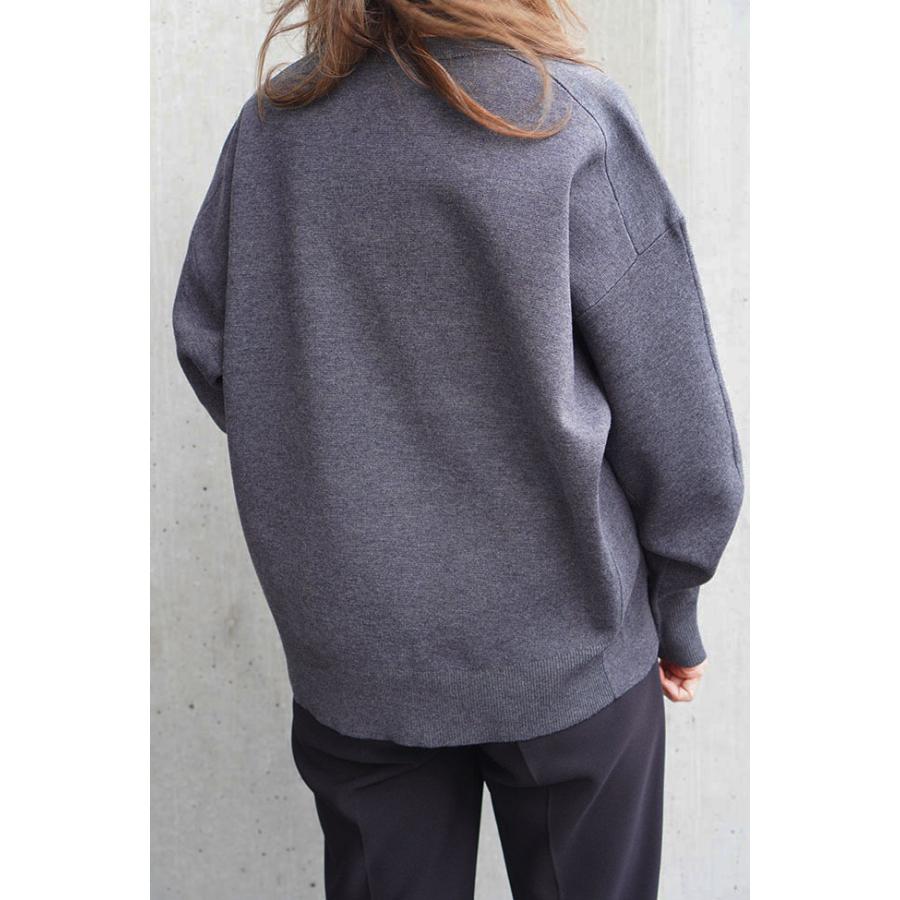 Dignite collier（ディニテコリエ） フェルトロゴニットプルオーバー