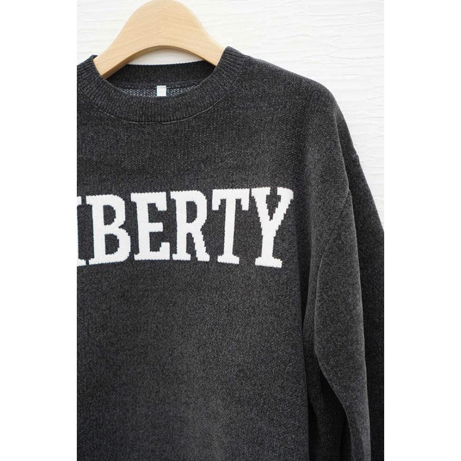 DigniteCollier ディニテコリエ ベロアモールロゴニット レディースニット 秋冬ニット ピンク チャコール 80256357 | Dignite collier | 15