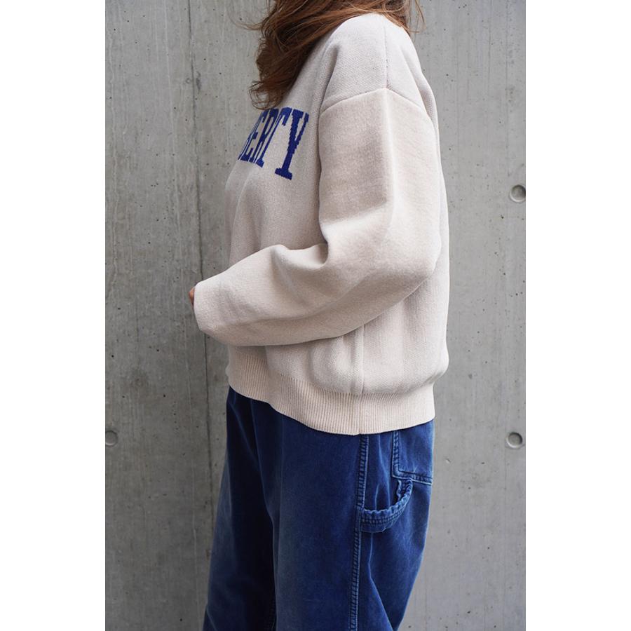 DigniteCollier ディニテコリエ ベロアモールロゴニット レディースニット 秋冬ニット ピンク チャコール 80256357 | Dignite collier | 07