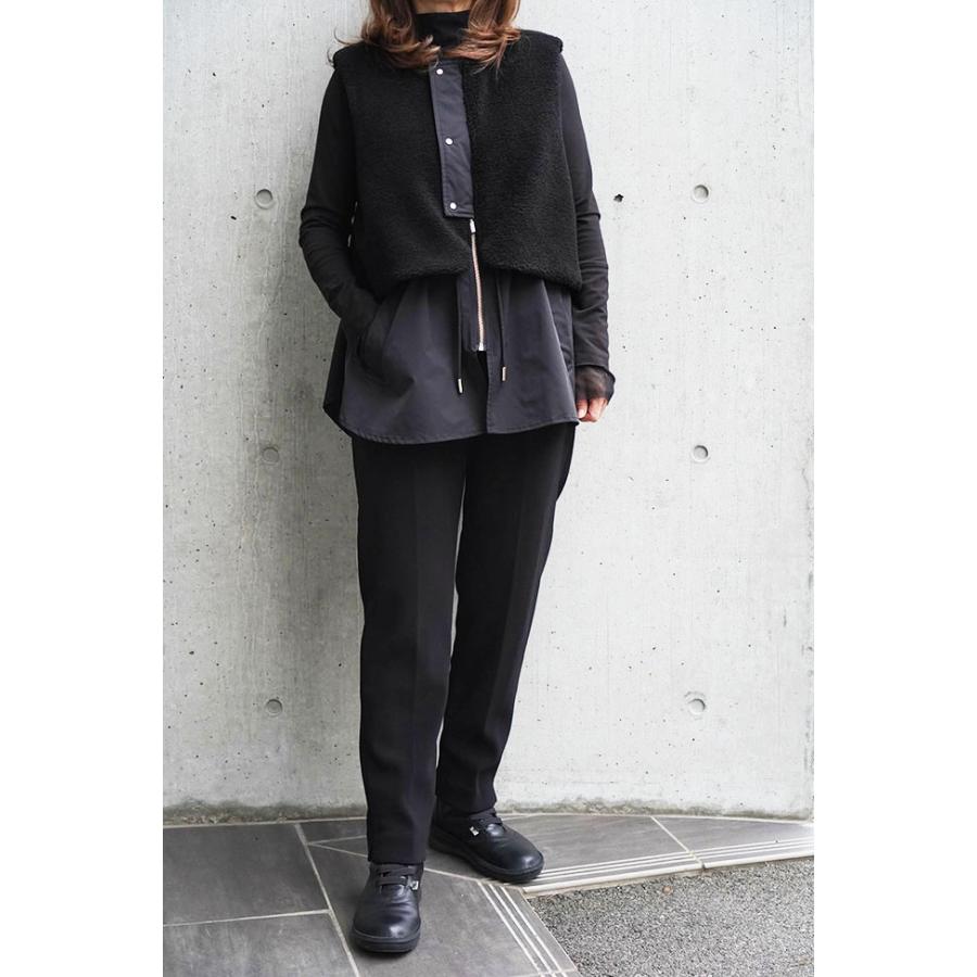 Dignite collier（ディニテコリエ） ボア切り替えジレ レディース