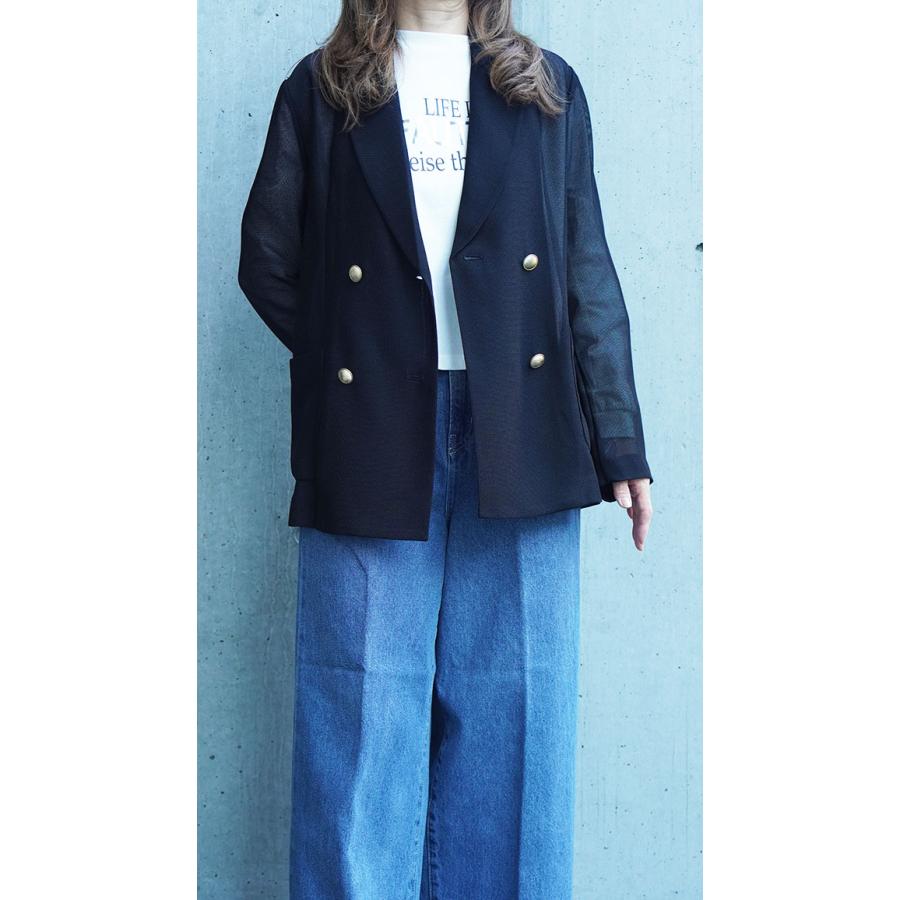 DigniteCollier ディニテコリエ レディース ダブルジャケット メッシュ素材 春夏シーズン オフィスカジュアル オケージョン きれいめ 80257200 | Dignite collier | 14