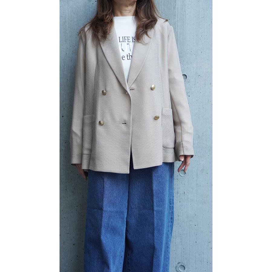 DigniteCollier ディニテコリエ レディース ダブルジャケット メッシュ素材 春夏シーズン オフィスカジュアル オケージョン きれいめ 80257200 | Dignite collier | 04