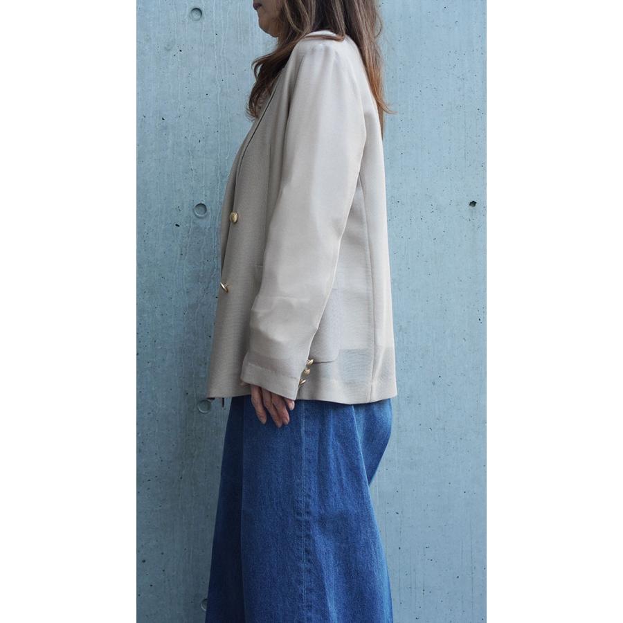 DigniteCollier ディニテコリエ レディース ダブルジャケット メッシュ素材 春夏シーズン オフィスカジュアル オケージョン きれいめ 80257200 | Dignite collier | 05