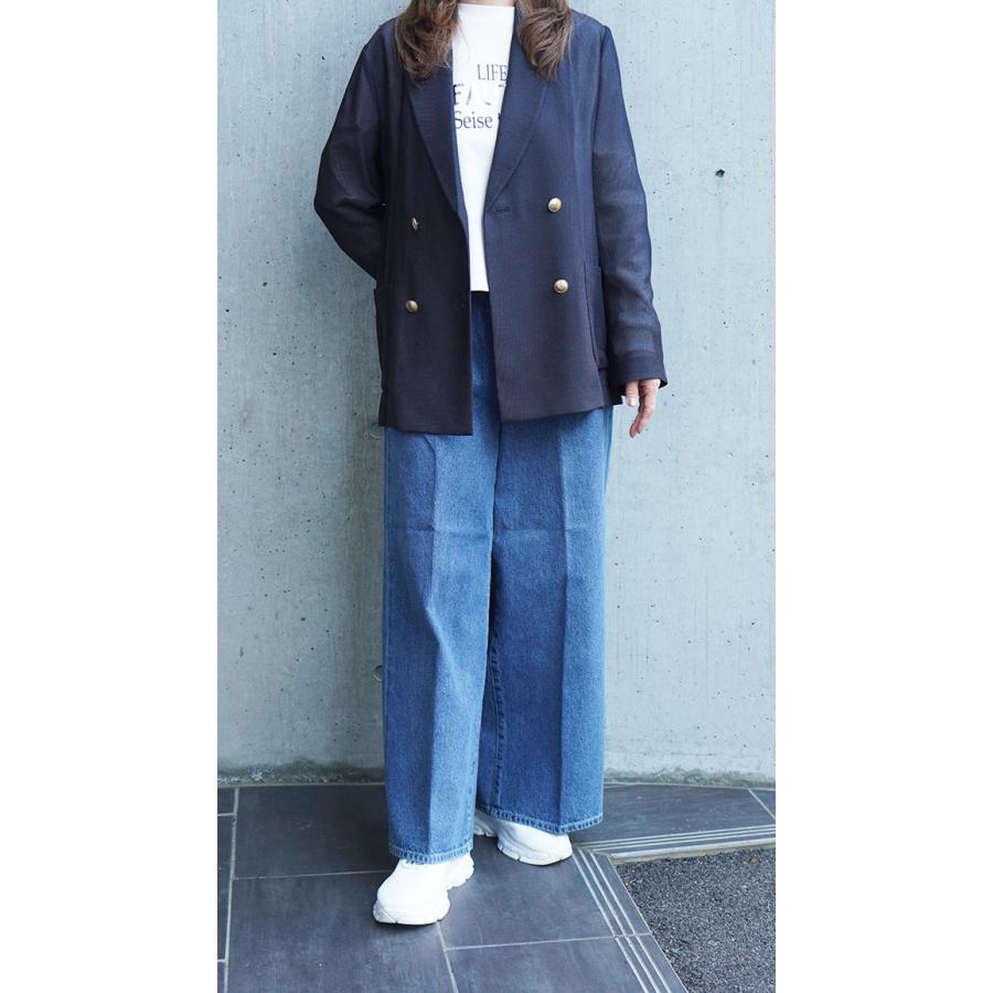 DigniteCollier ディニテコリエ レディース ダブルジャケット メッシュ素材 春夏シーズン オフィスカジュアル オケージョン きれいめ 80257200 | Dignite collier | 09