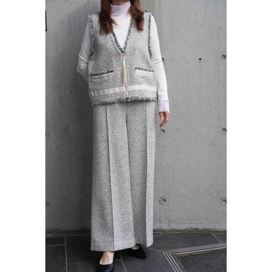 dignite collier ディニテコリエ レディース ツイード ラインパンツ カジュアル オケージョン 80267010 | Dignite collier | 04