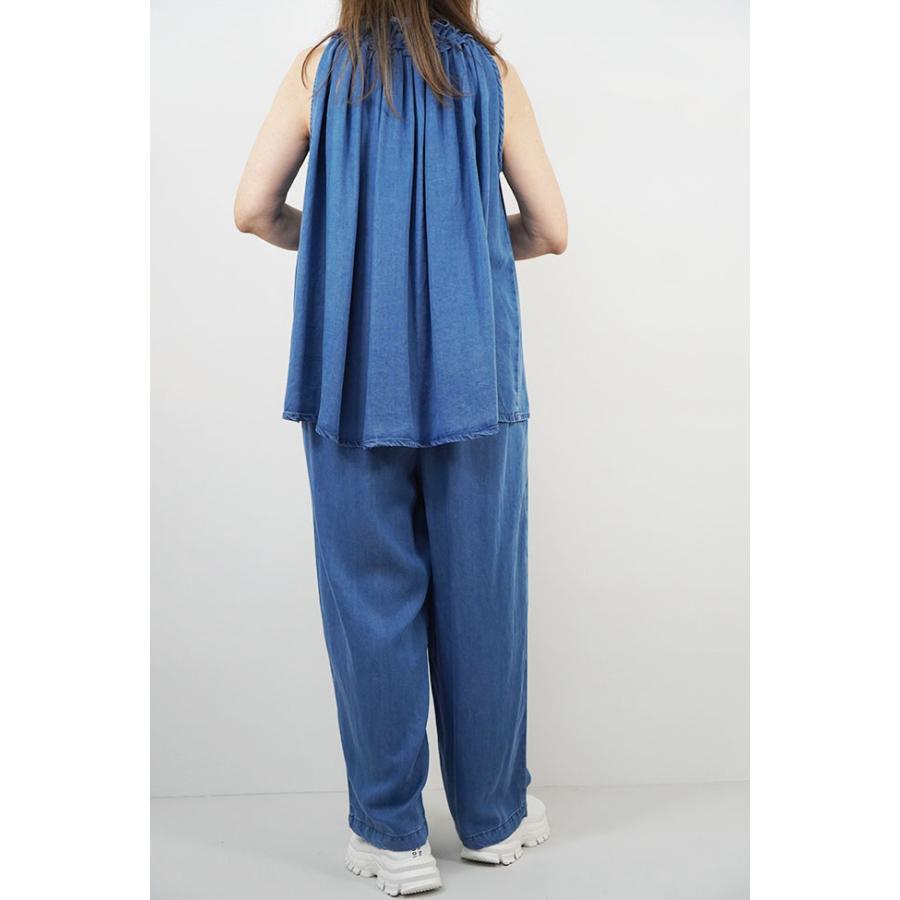 DigniteCollier ディニテコリエ テンセルデニムタックパンツ デニムパンツ テンセルパンツ 春夏 セットアップ可 80268227の画像
