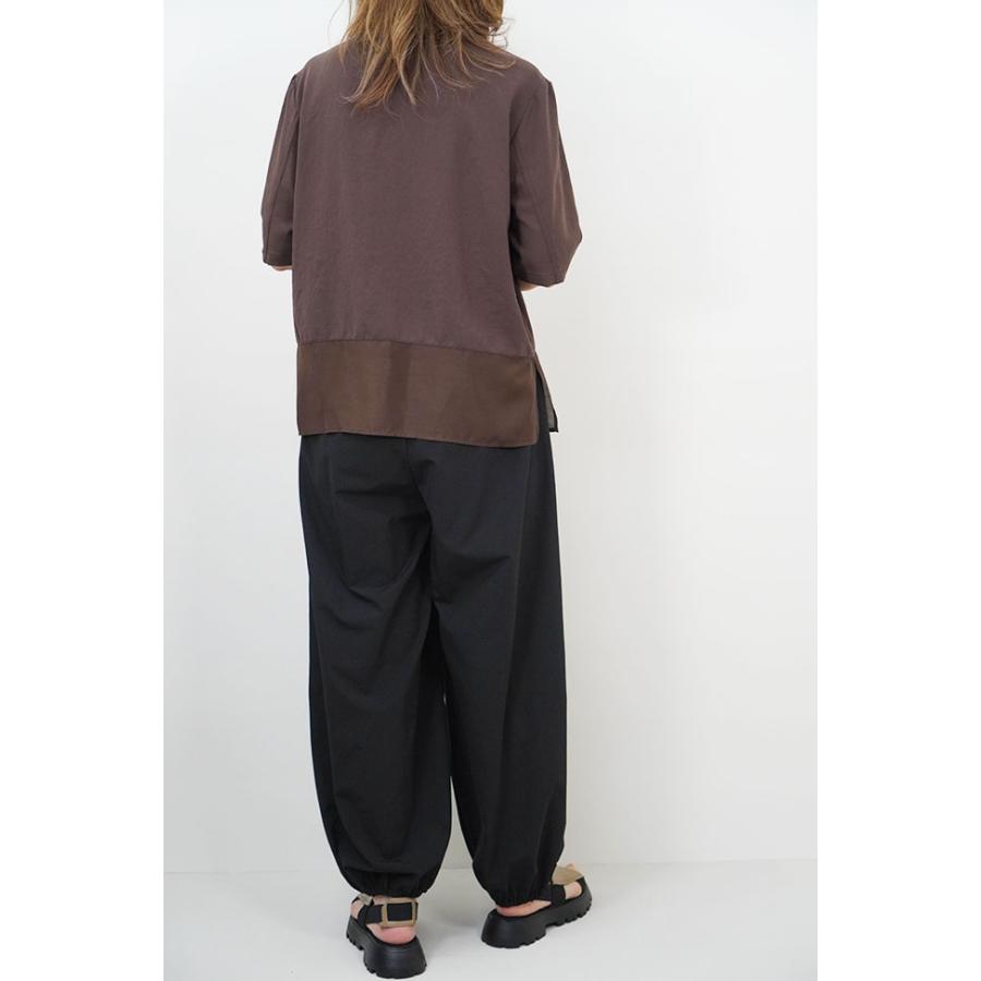 DigniteCollier ディニテコリエ シアー切り替え 5分袖 ブラウス レディース カットソー 春夏 80268302 | Dignite collier | 03