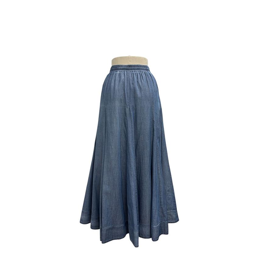 【30％OFF】ayane アヤン レディーススカート シアーデニム フレア スカート 春夏 春 夏 デニムスカート 涼しい おしゃれ 大人かわいい 816303 | ayane | 06