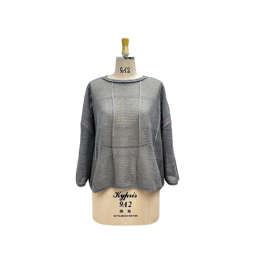 【30％OFF】ayane アヤン レディースニット 格子柄メッシュ編ニット 春夏 メッシュ 涼しい 大人コーデ 816318 | ayane | 03