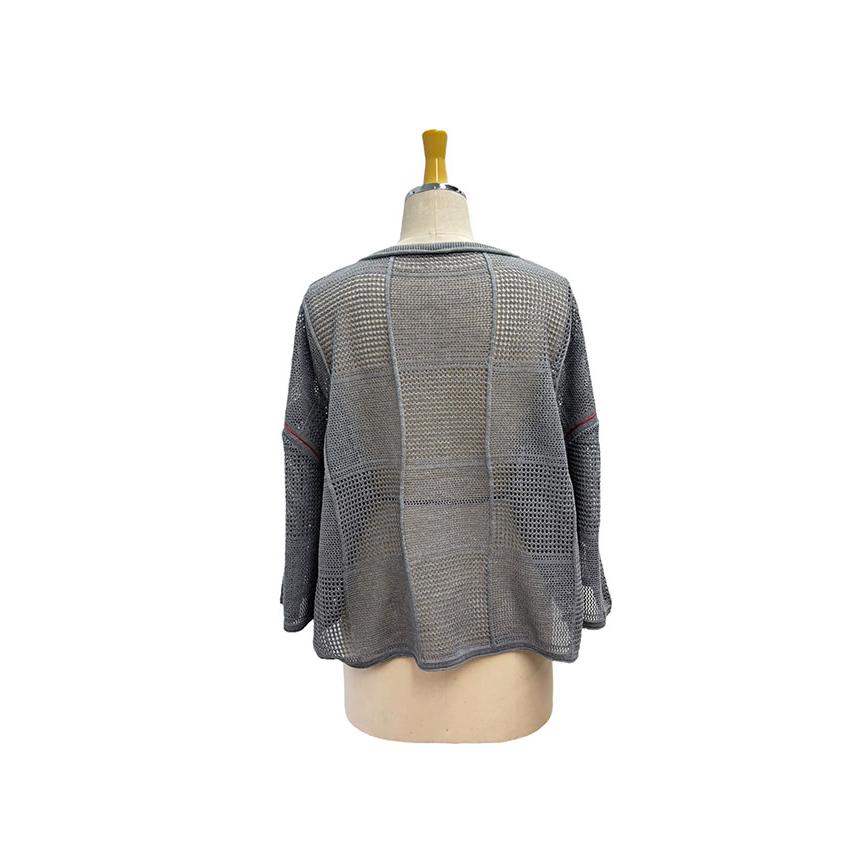 【30％OFF】ayane アヤン レディースニット 格子柄メッシュ編ニット 春夏 メッシュ 涼しい 大人コーデ 816318 | ayane | 05