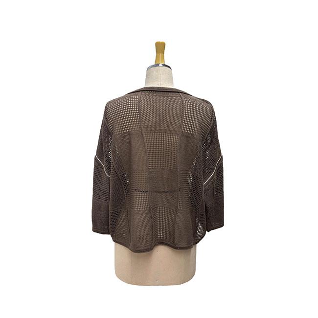【30％OFF】ayane アヤン レディースニット 格子柄メッシュ編ニット 春夏 メッシュ 涼しい 大人コーデ 816318 | ayane | 08