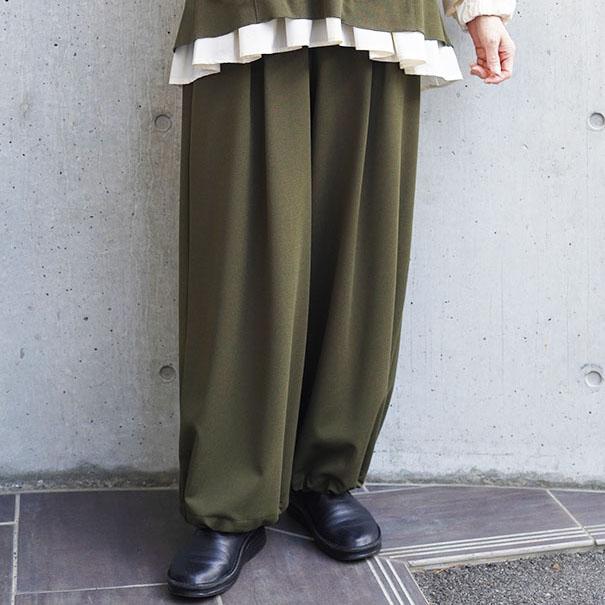 ayane アヤン ストレッチジョーゼットワイドパンツ レディースワイド 
