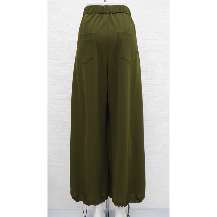 ayane 【30％OFF】ayane アヤン ストレッチジョーゼットワイドパンツ 