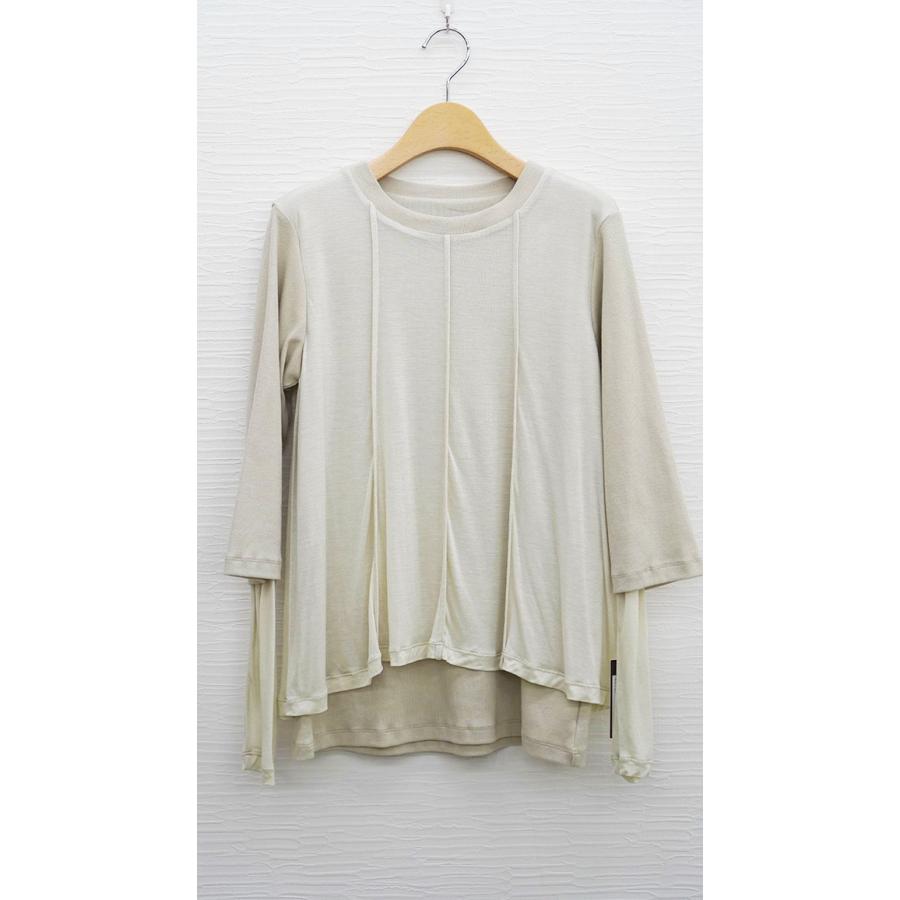 ayane アヤン シアー レイヤード フレアリブ ロングTシャツ レディース長袖カットソー 816335 | ayane | 04