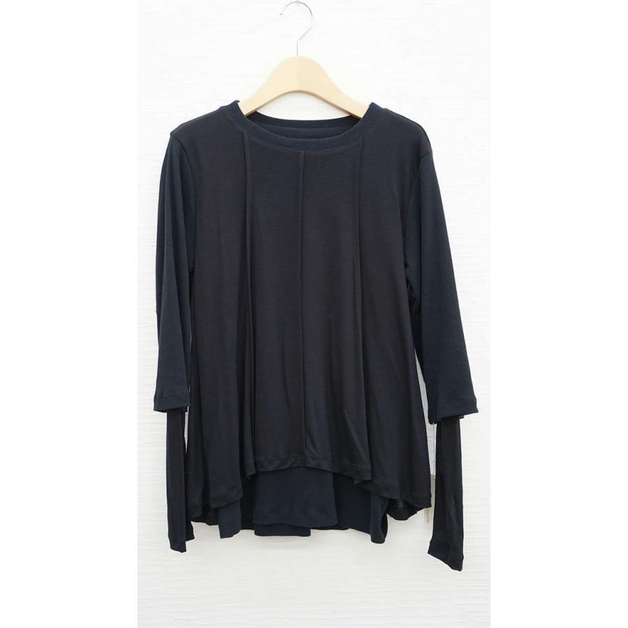 ayane アヤン シアー レイヤード フレアリブ ロングTシャツ レディース長袖カットソー 816335 | ayane | 07