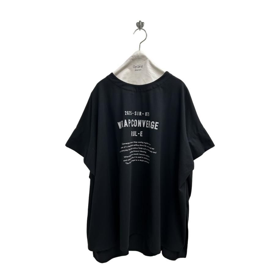【30％OFF】ayane アヤン レディースカットソー ポンチョ型ロゴTシャツ 半袖Tシャツ 半袖カットソー 春夏 826519 | ayane | 11