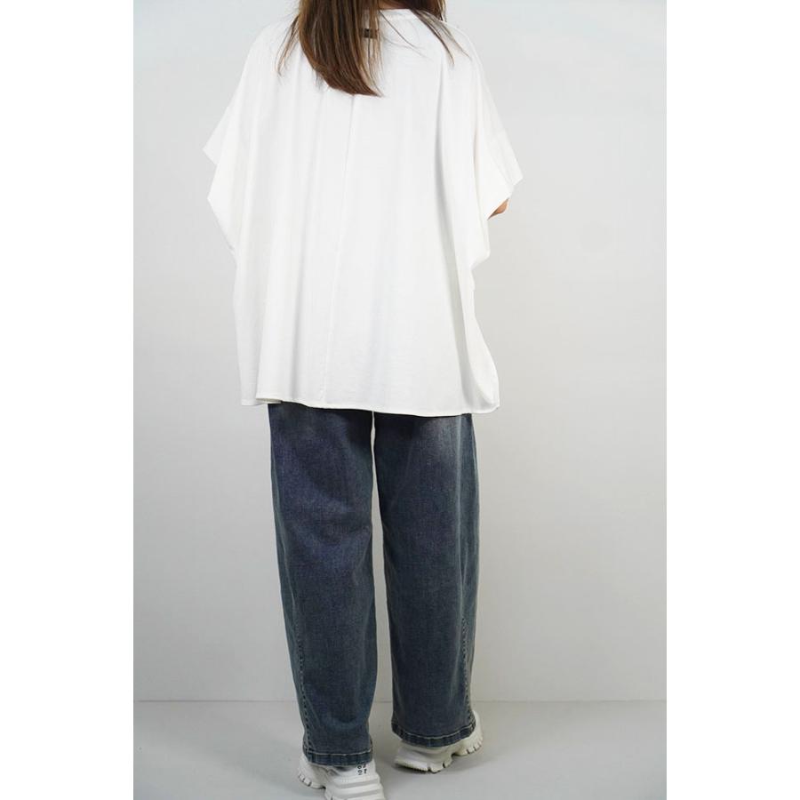 【30％OFF】ayane アヤン レディースカットソー ポンチョ型ロゴTシャツ 半袖Tシャツ 半袖カットソー 春夏 826519 | ayane | 03