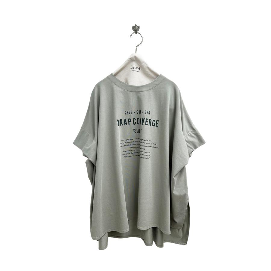 【30％OFF】ayane アヤン レディースカットソー ポンチョ型ロゴTシャツ 半袖Tシャツ 半袖カットソー 春夏 826519 | ayane | 07