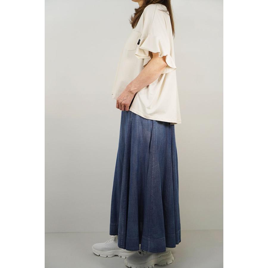 【30％OFF】ayane アヤン  レディースカットソー ラッフルスリーブ Vネック Tシャツ 半袖 春夏 無地 826527 | ayane | 02