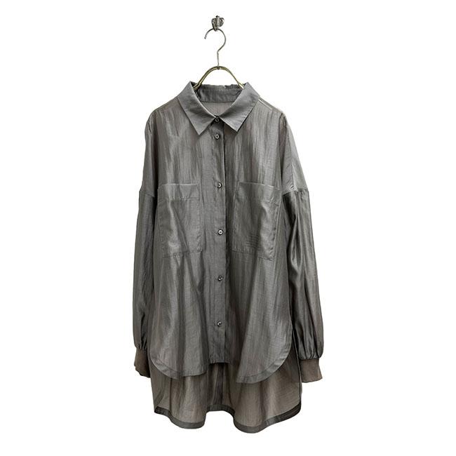 【30％OFF】ayane アヤン シアーシャツ レディース シャツブラウス 透け感 ゆったりシルエット 春夏 836611 | ayane | 11