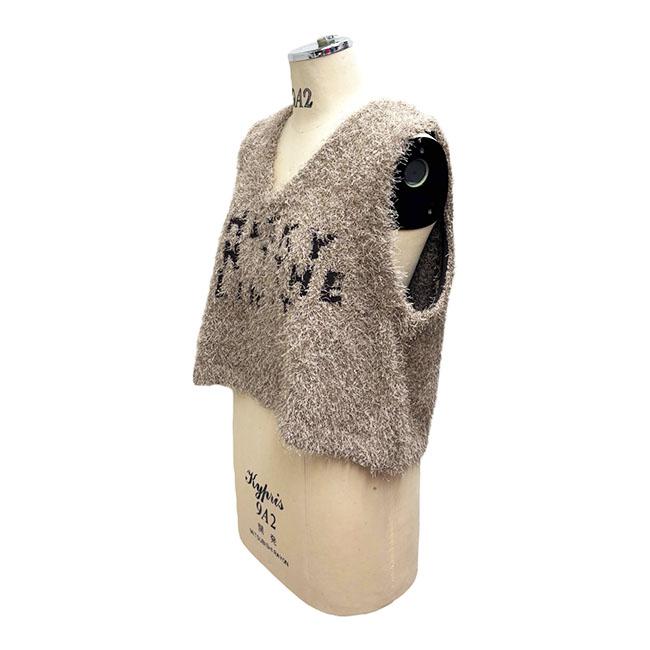 ayane アヤン ロゴ入りダンスヤーンニットベスト レディースニットベスト 秋冬ベスト 855726 | ayane | 10