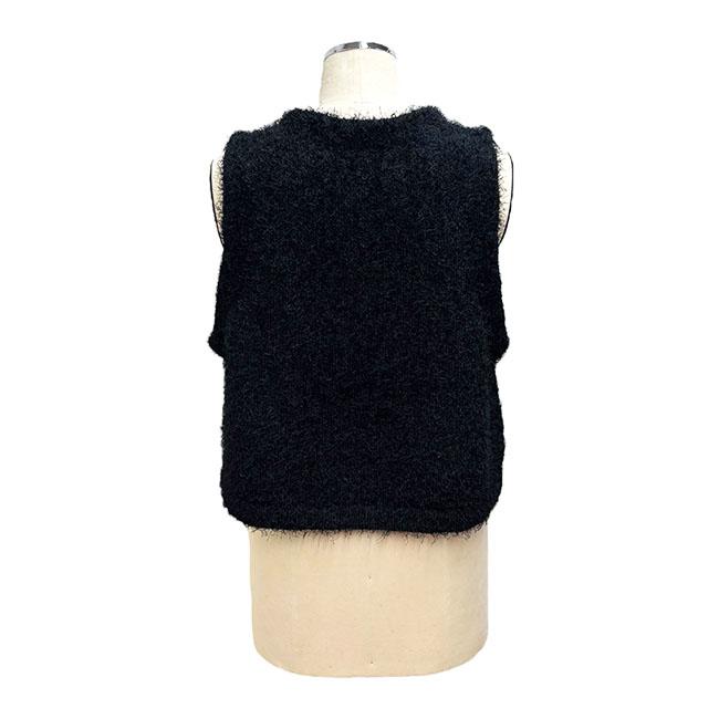 ayane アヤン ロゴ入りダンスヤーンニットベスト レディースニットベスト 秋冬ベスト 855726 | ayane | 18