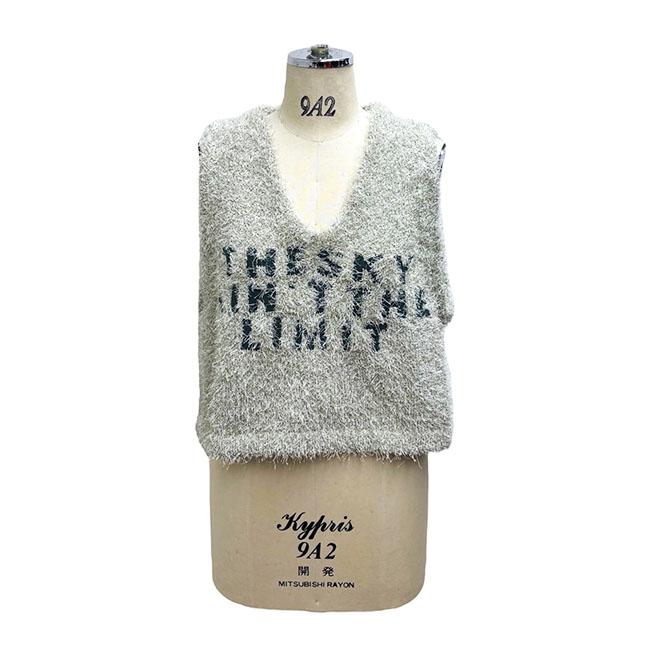 ayane アヤン ロゴ入りダンスヤーンニットベスト レディースニットベスト 秋冬ベスト 855726 | ayane | 06
