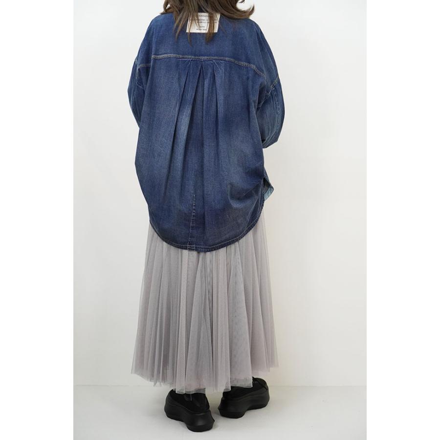 ayane アヤンダンガリーシャツ レディース デニムシャツ 2026AW ゆったりシルエット 大人カジュアル 全4色 856708 | ayane | 03