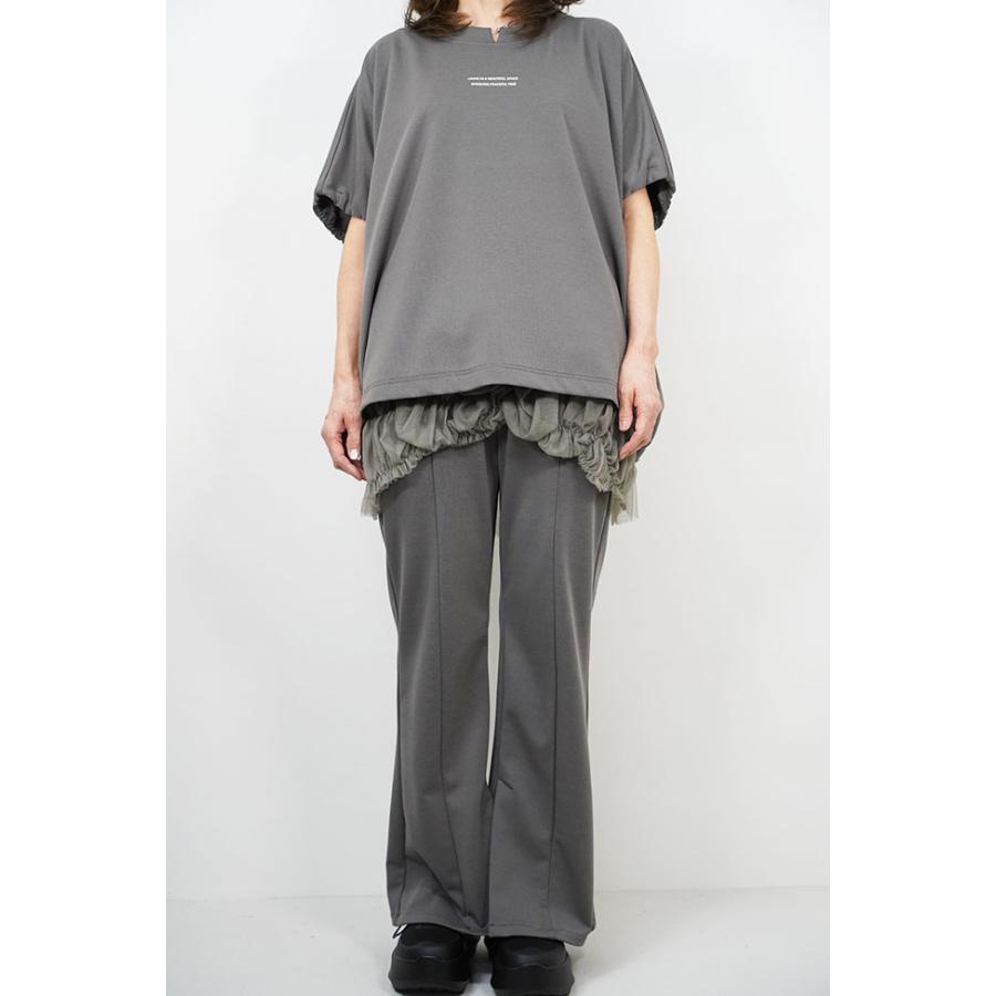 ayane アヤン ポリエステルポンチプルオーバー レディース ロゴTシャツ ゆったり 体型カバー セットアップ可 856728 | ayane | 11