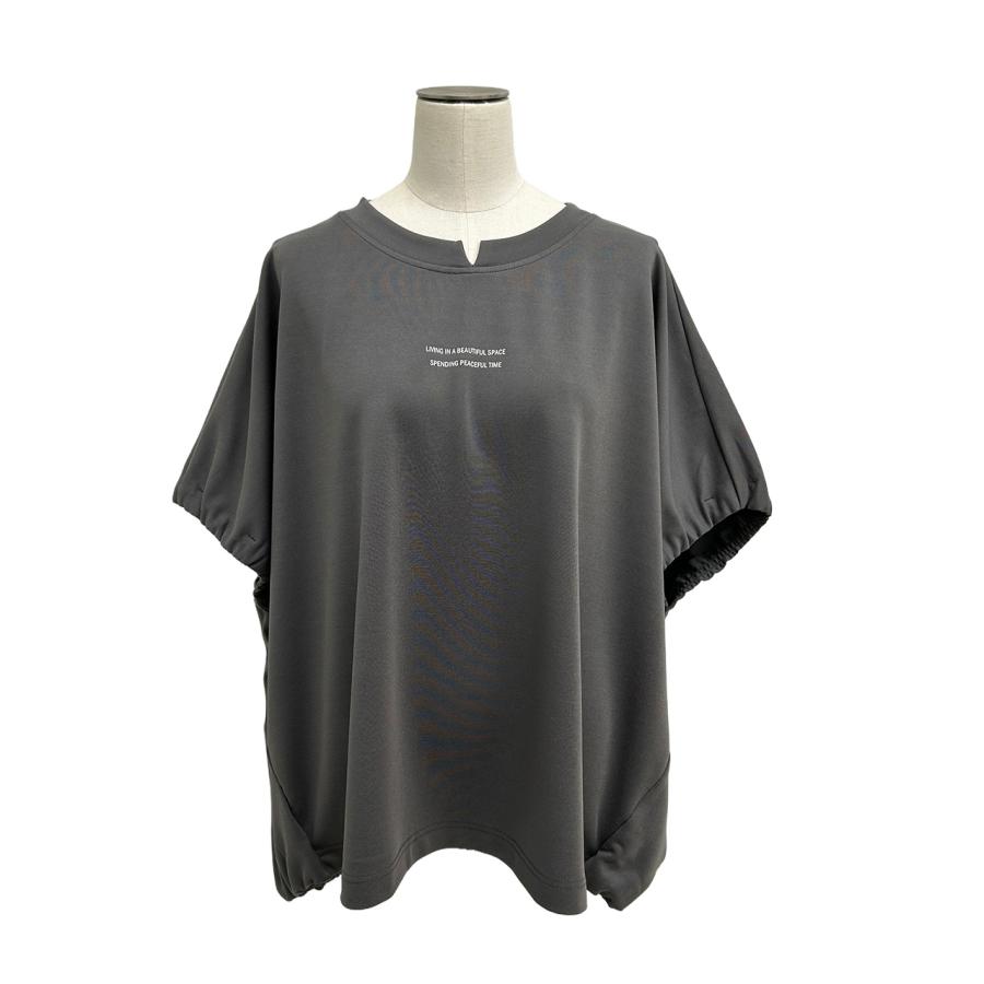 ayane アヤン ポリエステルポンチプルオーバー レディース ロゴTシャツ ゆったり 体型カバー セットアップ可 856728 | ayane | 14