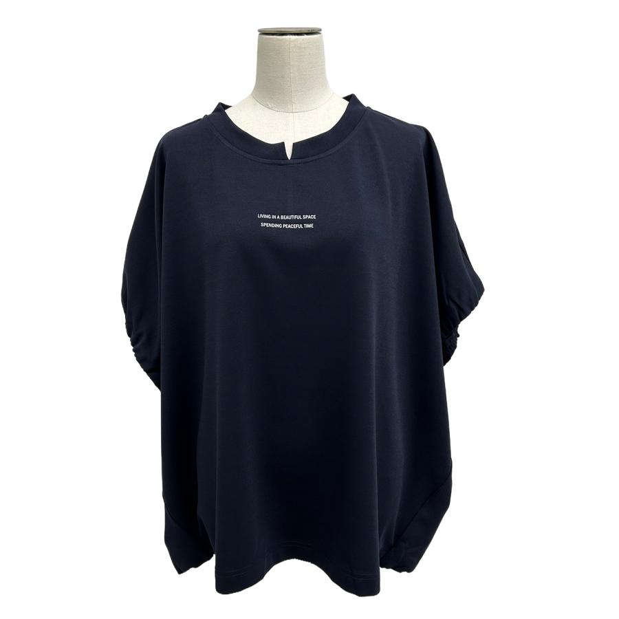 ayane アヤン ポリエステルポンチプルオーバー レディース ロゴTシャツ ゆったり 体型カバー セットアップ可 856728 | ayane | 16