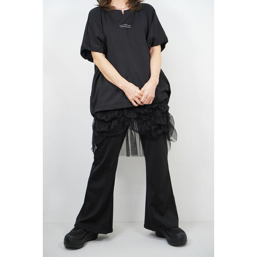 ayane アヤン ポリエステルポンチプルオーバー レディース ロゴTシャツ ゆったり 体型カバー セットアップ可 856728 | ayane | 06