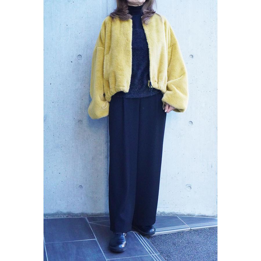 ayane アヤン エコファーブルゾン レディースブルゾン ファーブルゾン もふもふ 秋冬ブルゾン イエロー グレージュ モカ 875806 | ayane | 03