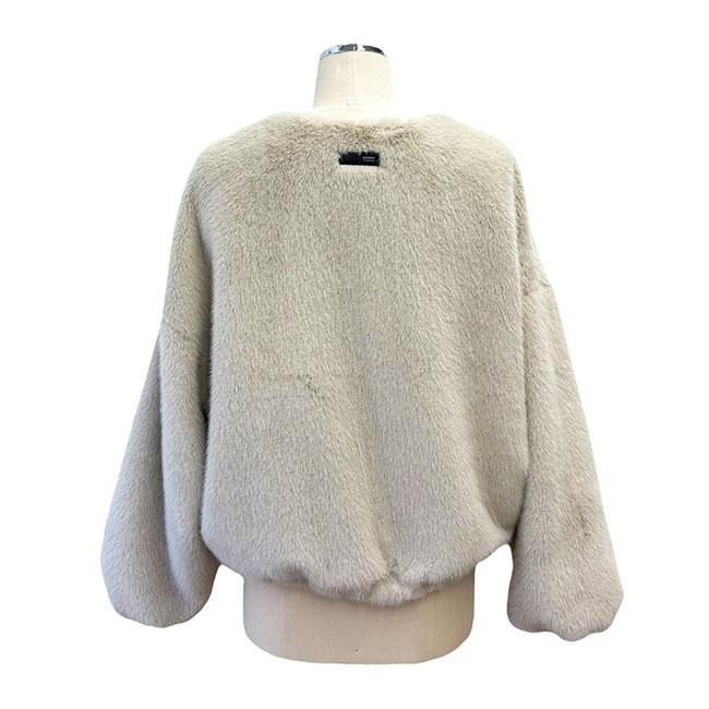 ayane アヤン エコファーブルゾン レディースブルゾン ファーブルゾン もふもふ 秋冬ブルゾン イエロー グレージュ モカ 875806 | ayane | 07