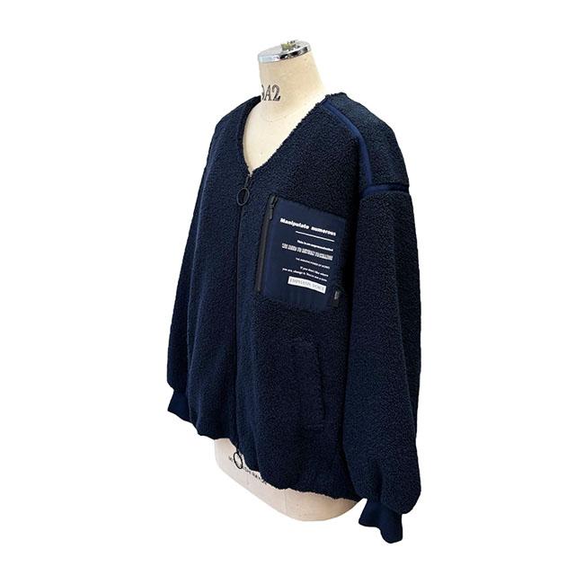 ayane アヤン ノーカラー 裏キルト ボアブルゾン レディース 大人