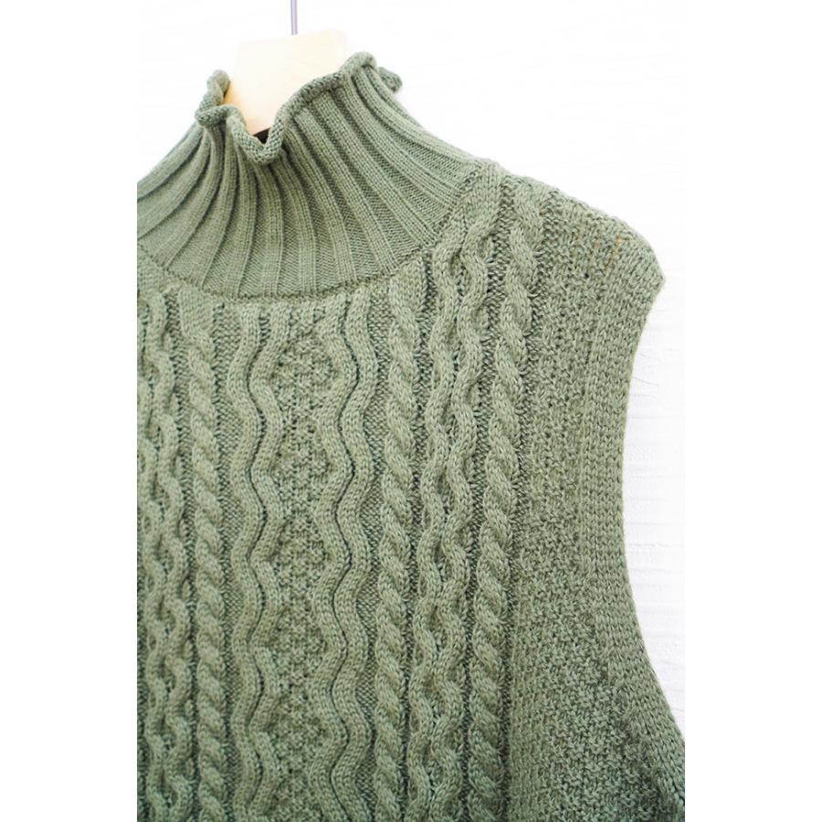 Chris montez クリスモンテス ウール混ハイネックベスト レディースベスト ニットベスト 秋冬ベスト |  | 10