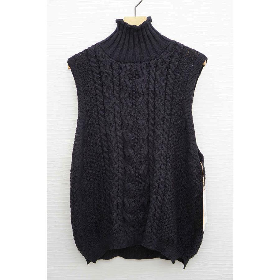 Chris montez クリスモンテス ウール混ハイネックベスト レディースベスト ニットベスト 秋冬ベスト |  | 11