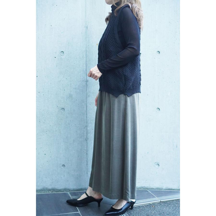 Chris montez クリスモンテス ウール混ハイネックベスト レディースベスト ニットベスト 秋冬ベスト |  | 01