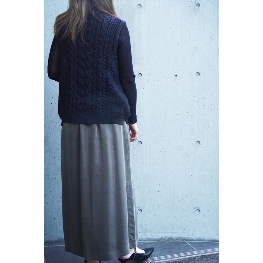 Chris montez クリスモンテス ウール混ハイネックベスト レディースベスト ニットベスト 秋冬ベスト |  | 02