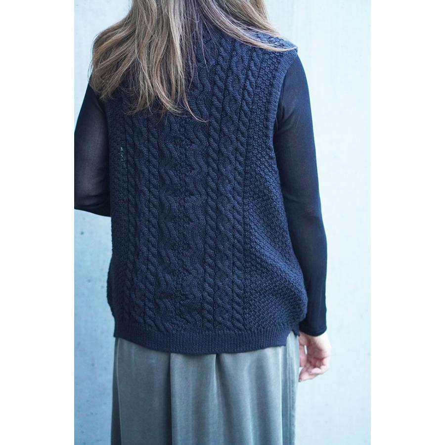 Chris montez クリスモンテス ウール混ハイネックベスト レディースベスト ニットベスト 秋冬ベスト |  | 05