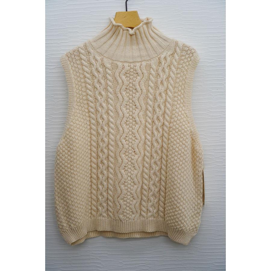 Chris montez クリスモンテス ウール混ハイネックベスト レディースベスト ニットベスト 秋冬ベスト |  | 06