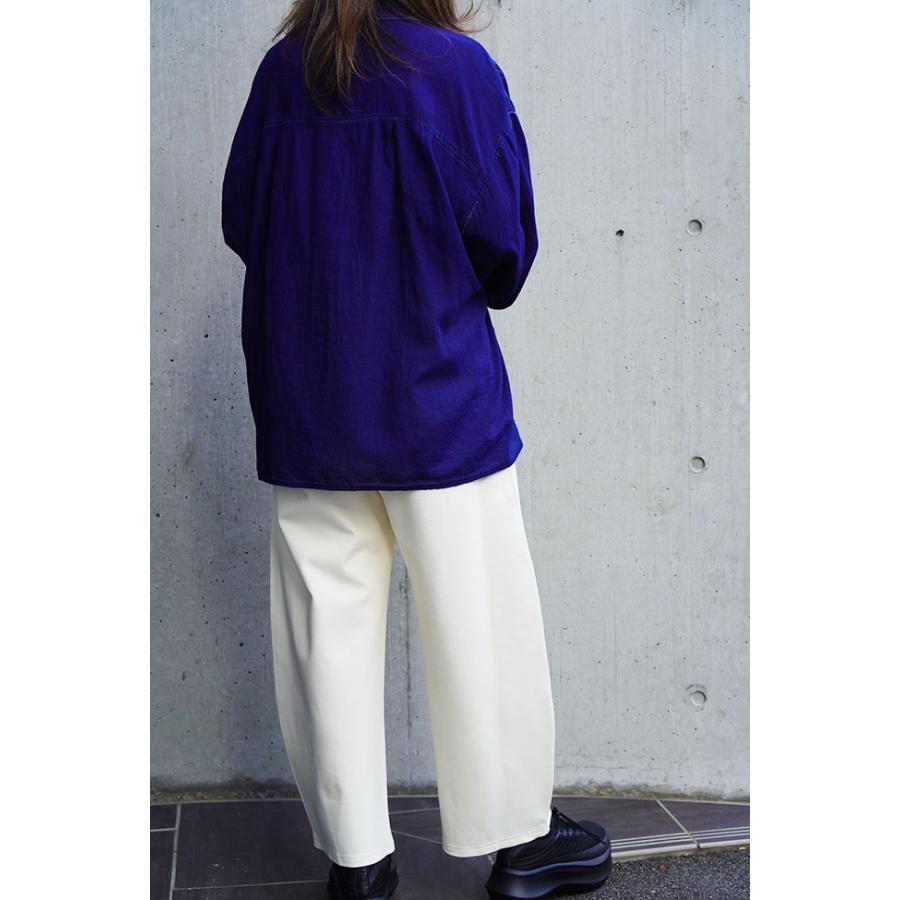 Dignite collier（ディニテコリエ） シアーデニムシャツ 長袖 薄手素材