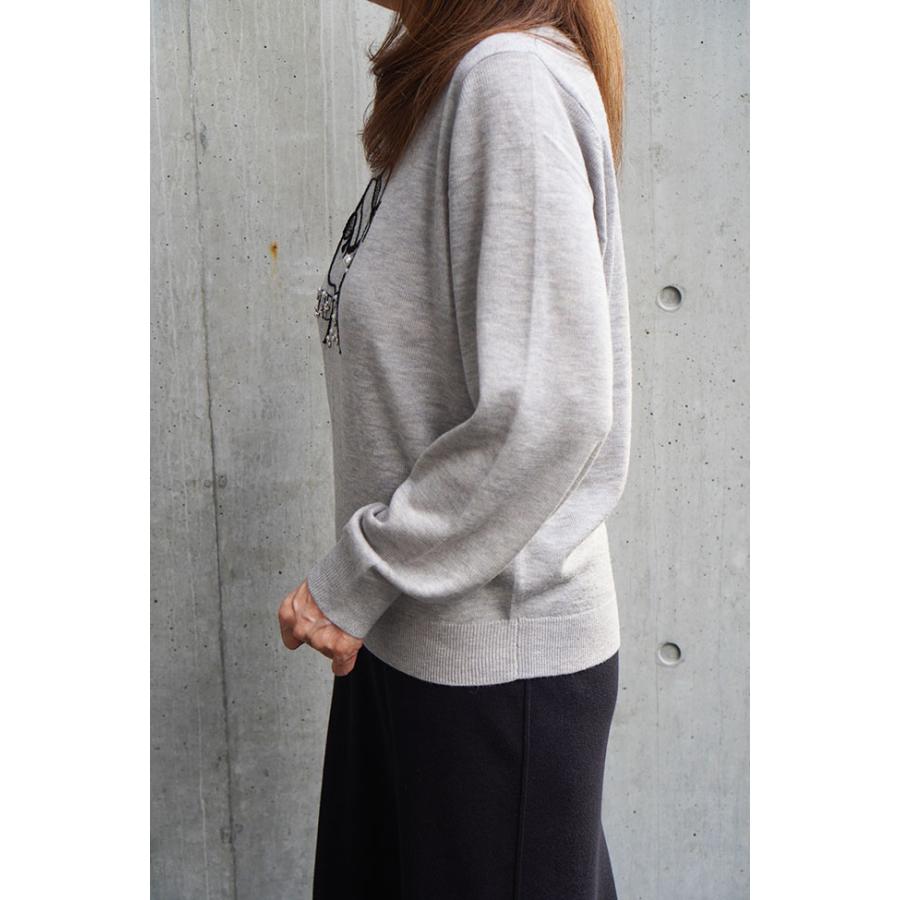 ROSIEE（ロージー） 女の子柄刺繍ニット レディースニット 刺繍 2025AW