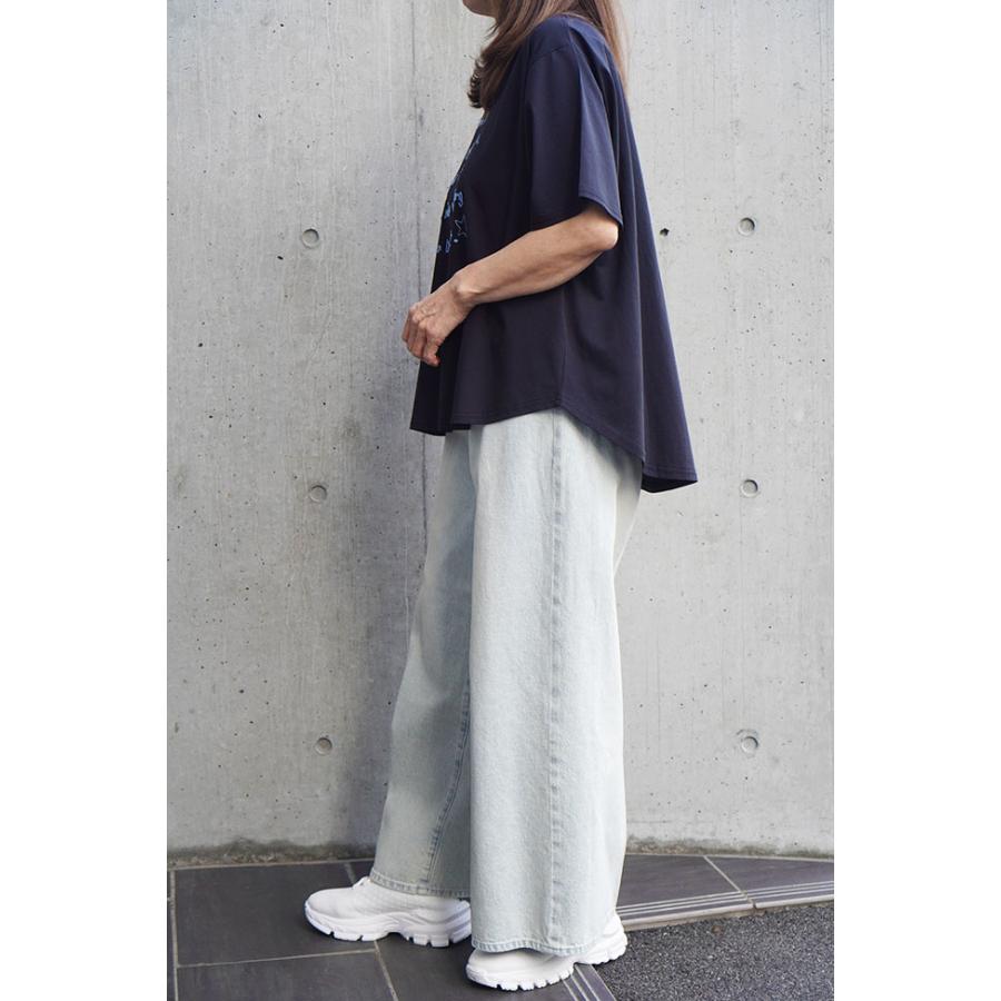 ROSIEE ロージー レディース 半袖 カットソー 手書きロゴ刺繍Tシャツ 春夏 シンプル R830309 | ROSIEE | 03